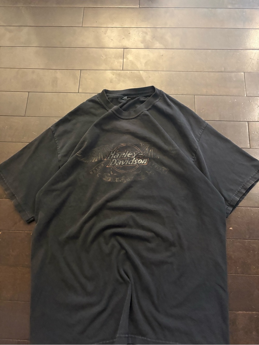 Vintage Harley-Davidson Black Graphic Short-Sleeve Shirt